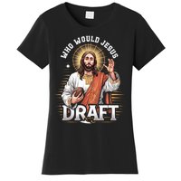 Who Would Jesus Draft Fantasy Football Fan Women's T-Shirt