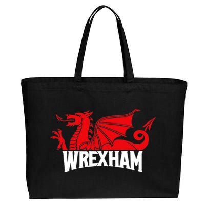 Wrexham Wales Jersey Soccer Cotton Canvas Jumbo Tote