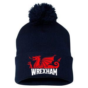 Wrexham Wales Jersey Soccer Pom Pom 12in Knit Beanie