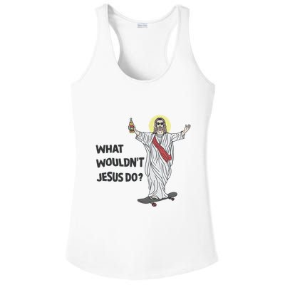 What Wouldnt Jesus Do Ladies PosiCharge Competitor Racerback Tank