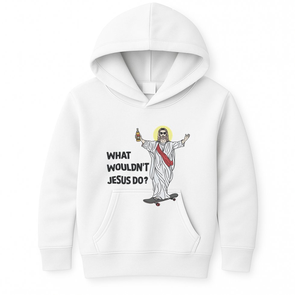 What Wouldnt Jesus Do Kids Hoodie