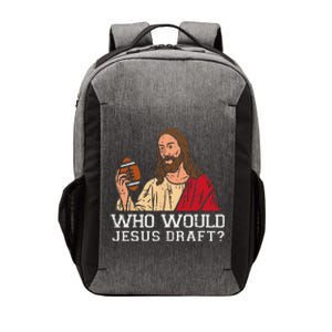 Who Would Jesus Draft Funny Fantasy Football Christian Vector Backpack