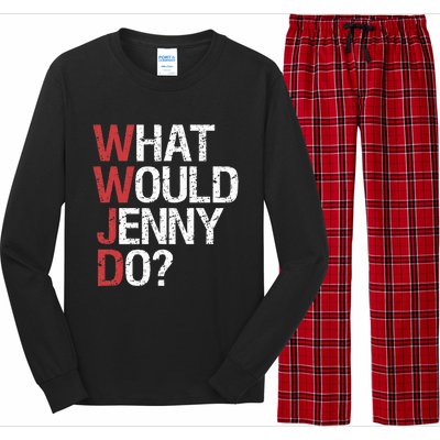 What Would Jenny Do WWJD Long Sleeve Pajama Set