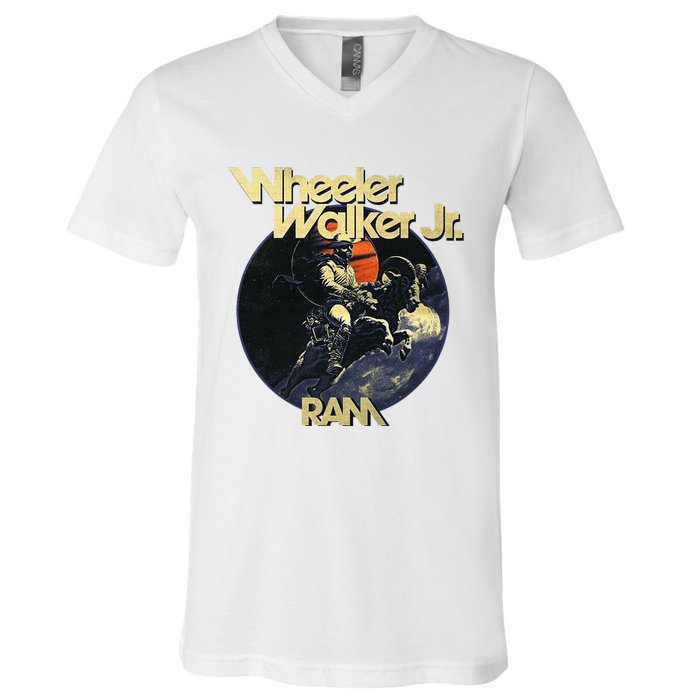 Wheeler Walker Jr. Ram Album Cover V-Neck T-Shirt