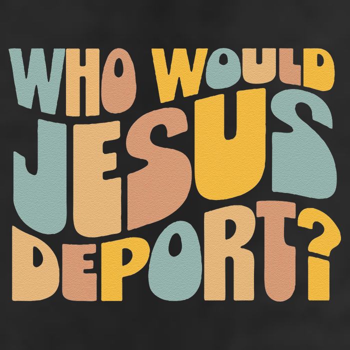 Who Would Jesus Deport Immigration Justice Design Adult Drive Performance Visor