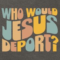 Who Would Jesus Deport Immigration Justice Design Cotton Canvas Backpack