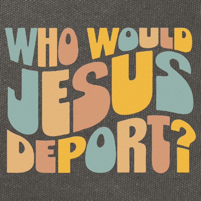 Who Would Jesus Deport Immigration Justice Design Cotton Canvas Backpack