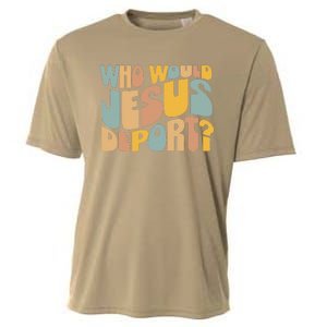 Who Would Jesus Deport Immigration Justice Design Cooling Performance Crew T-Shirt