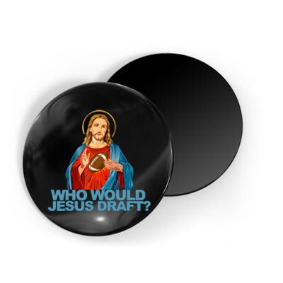 Who Would Jesus Draft Funny Fantasy Football Jesus Magnet