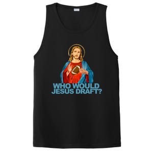 Who Would Jesus Draft Funny Fantasy Football Jesus PosiCharge Competitor Tank