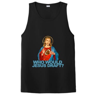 Who Would Jesus Draft Funny Fantasy Football Jesus PosiCharge Competitor Tank