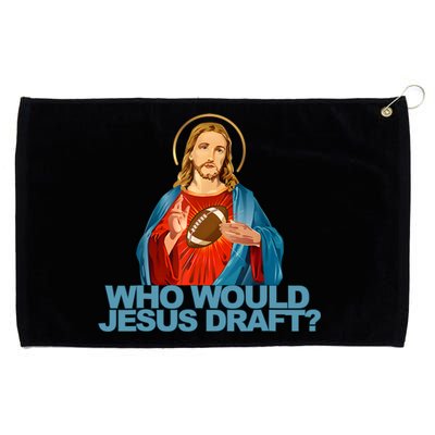 Who Would Jesus Draft Funny Fantasy Football Jesus Grommeted Golf Towel