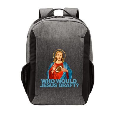 Who Would Jesus Draft Funny Fantasy Football Jesus Vector Backpack