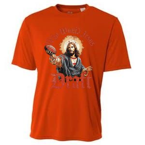 Who Would Jesus Draft Fantasy Football Christian Draft Party Cooling Performance Crew T-Shirt