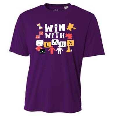 Win With Jesus Vacation Bible School Following Jesus Changes The Game Vbs Squad Cooling Performance Crew T-Shirt