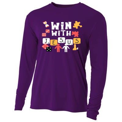 Win With Jesus Vacation Bible School Following Jesus Changes The Game Vbs Squad Cooling Performance Long Sleeve Crew