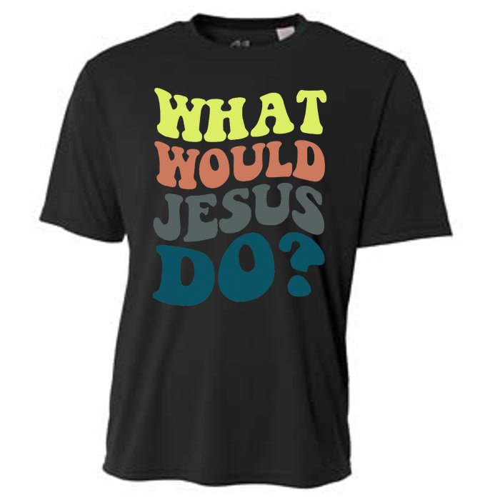 What Would Jesus Do Christian Jesus Religious Prayer Cooling Performance Crew T-Shirt