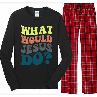 What Would Jesus Do Christian Jesus Religious Prayer Long Sleeve Pajama Set