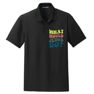 What Would Jesus Do Christian Jesus Religious Prayer Dry Zone Grid Polo