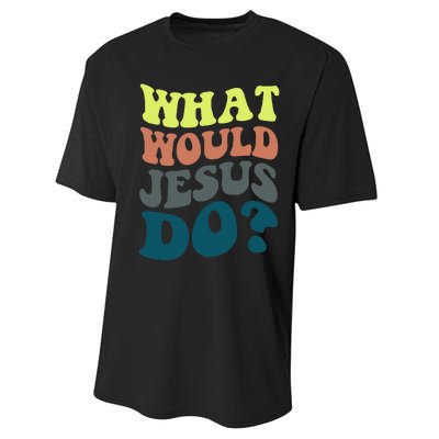 What Would Jesus Do Christian Jesus Religious Prayer Performance Sprint T-Shirt