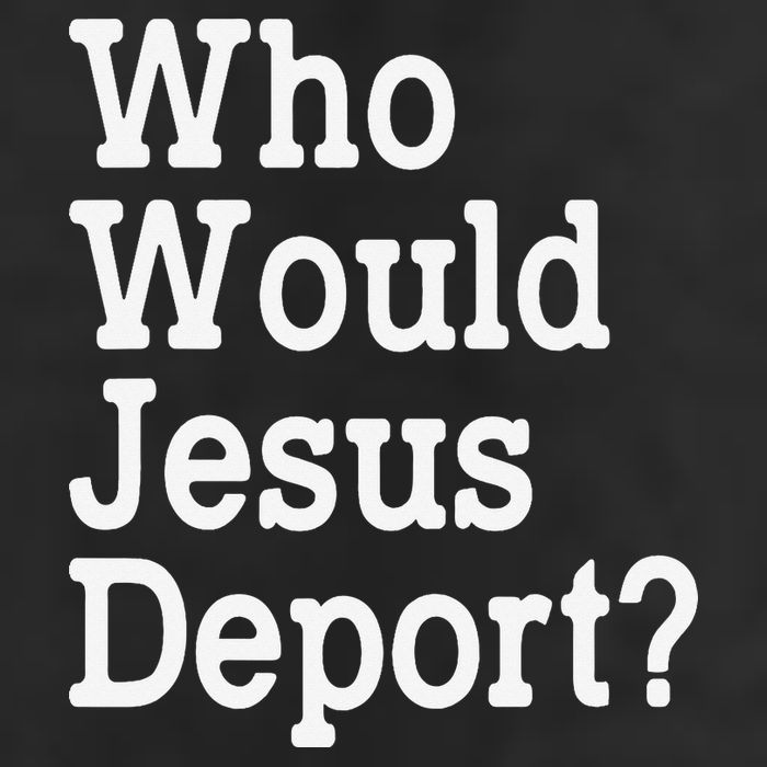 Who Would Jesus Deport Immigrant Rights Cool Comfort Performance Bucket Hat