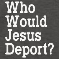 Who Would Jesus Deport Immigrant Rights Vector Backpack