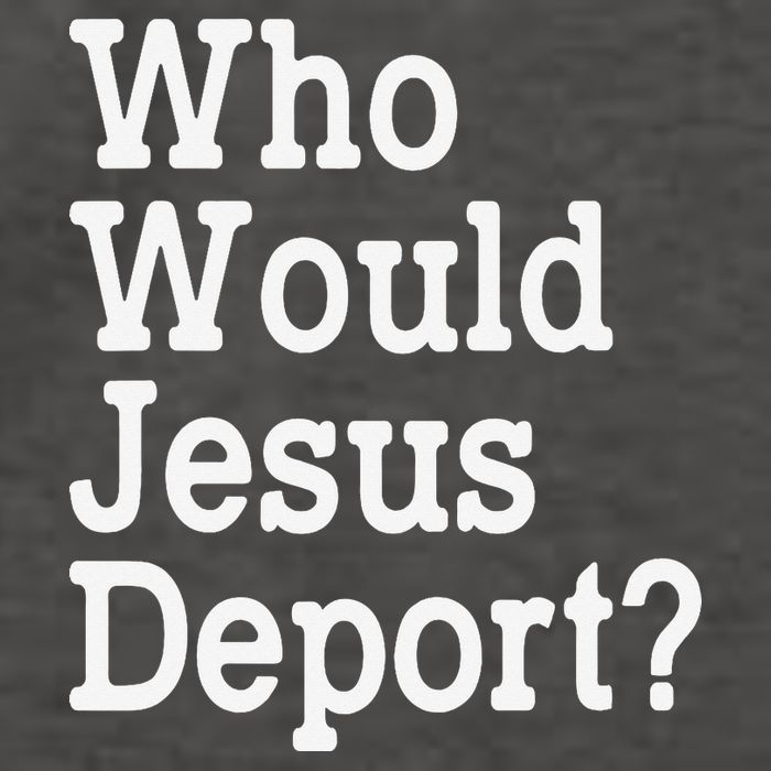 Who Would Jesus Deport Immigrant Rights Vector Backpack