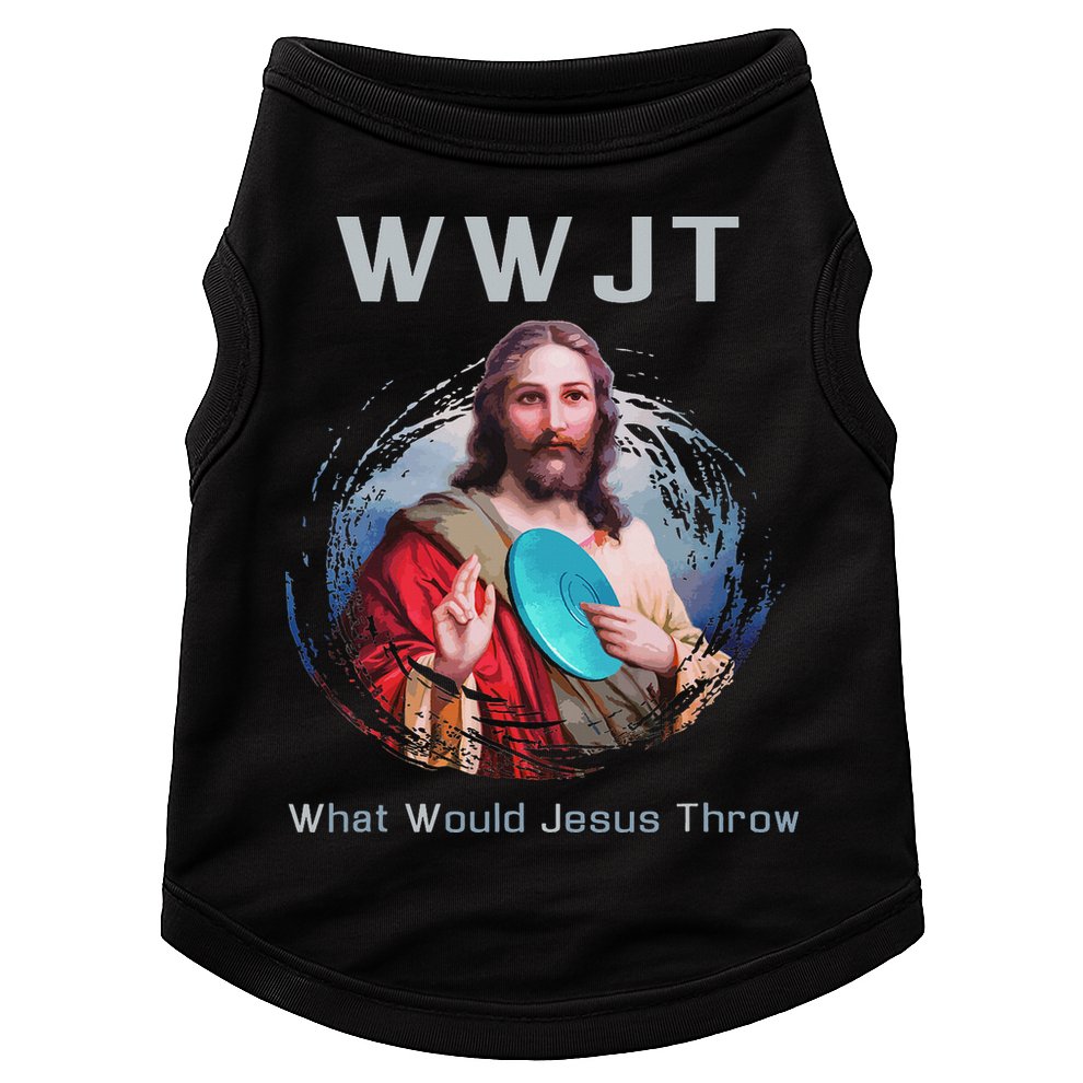What Would Jesus Throw Funny Disc Golf & Women Doggie Tank