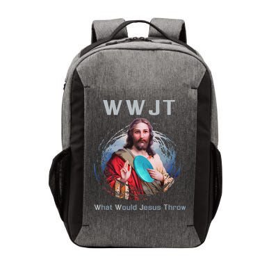 What Would Jesus Throw Funny Disc Golf & Women Vector Backpack