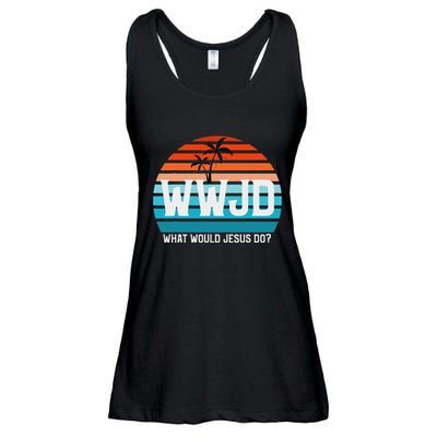 What Would Jesus Do He Would Love First! Wwjd Hwlf Ladies Essential Flowy Tank
