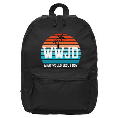 What Would Jesus Do He Would Love First! Wwjd Hwlf 16 in Basic Backpack