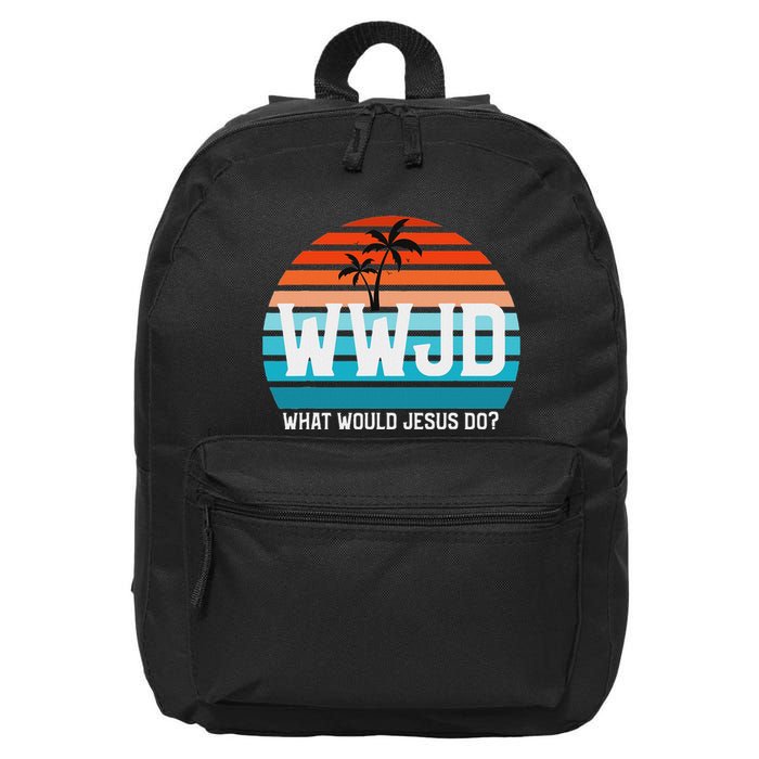 What Would Jesus Do He Would Love First! Wwjd Hwlf 16 in Basic Backpack
