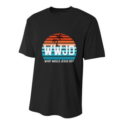 What Would Jesus Do He Would Love First! Wwjd Hwlf Youth Performance Sprint T-Shirt