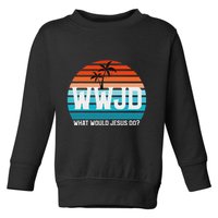 What Would Jesus Do He Would Love First! Wwjd Hwlf Toddler Sweatshirt