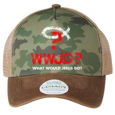 WWJD? What Would Jesus Do Legacy Tie Dye Trucker Hat