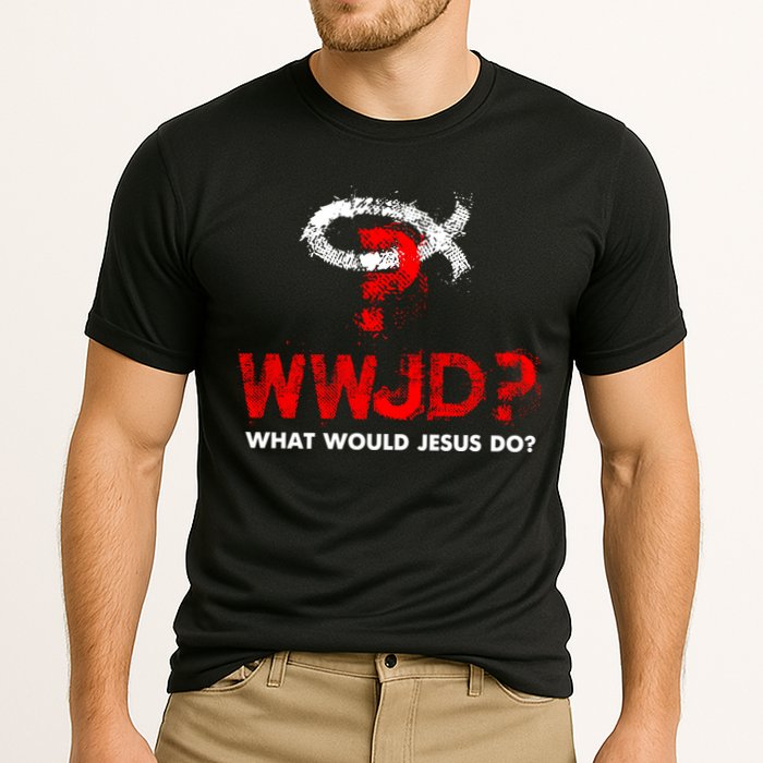 WWJD? What Would Jesus Do Cooling Performance Crew T-Shirt