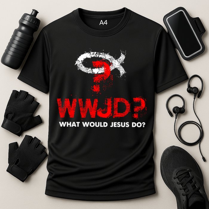 WWJD? What Would Jesus Do Cooling Performance Crew T-Shirt