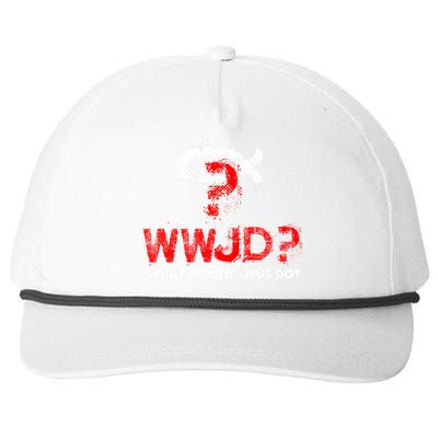 WWJD? What Would Jesus Do Snapback Five-Panel Rope Hat