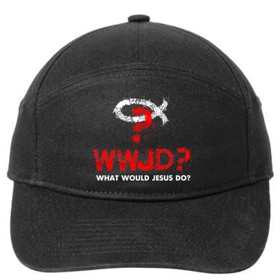 WWJD? What Would Jesus Do 7-Panel Snapback Hat