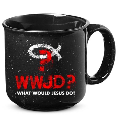 WWJD? What Would Jesus Do 15oz Campfire Ceramic Mug