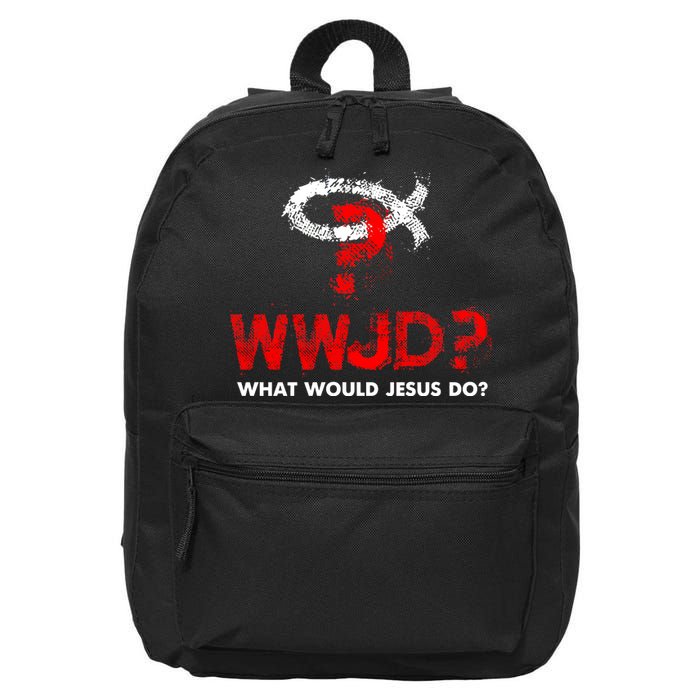 WWJD? What Would Jesus Do 16 in Basic Backpack