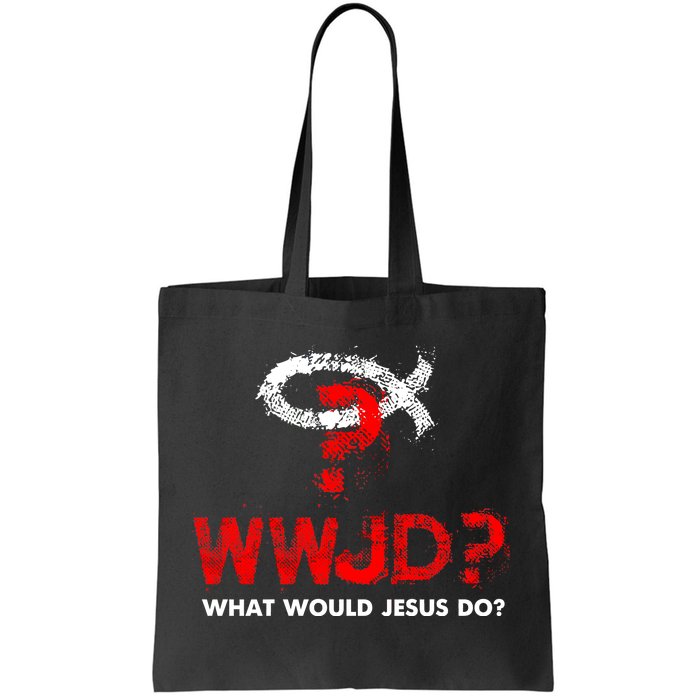 WWJD? What Would Jesus Do Tote Bag