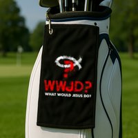 WWJD? What Would Jesus Do Golf Towel