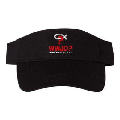 WWJD? What Would Jesus Do Valucap Bio-Washed Visor