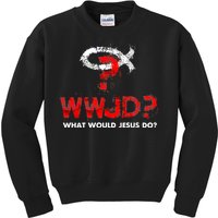 WWJD? What Would Jesus Do Kids Sweatshirt