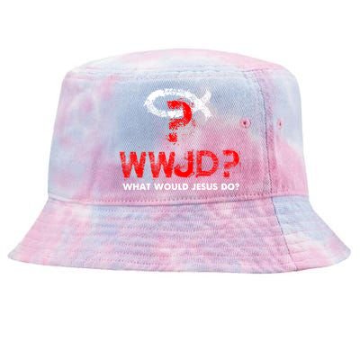 WWJD? What Would Jesus Do Tie-Dyed Bucket Hat