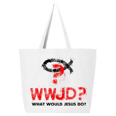 WWJD? What Would Jesus Do 25L Jumbo Tote