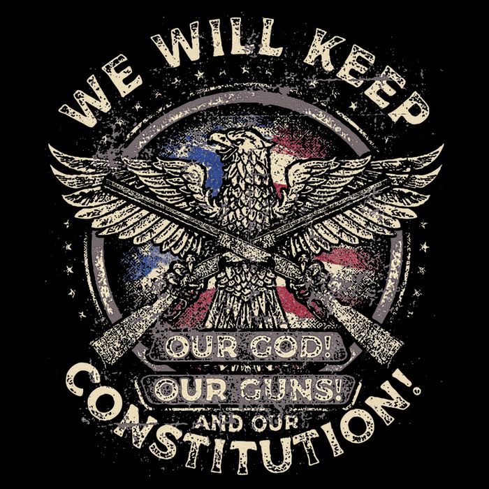 We Will Keep Our God Guns And Constitution Distressed 16 in Basic Backpack
