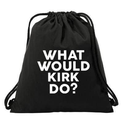 What Would Kirk Do Design Name Kirk Drawstring Bag