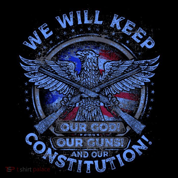 We Will Keep Our God Guns And Constitution 2nd Amendment Flatbill Hat